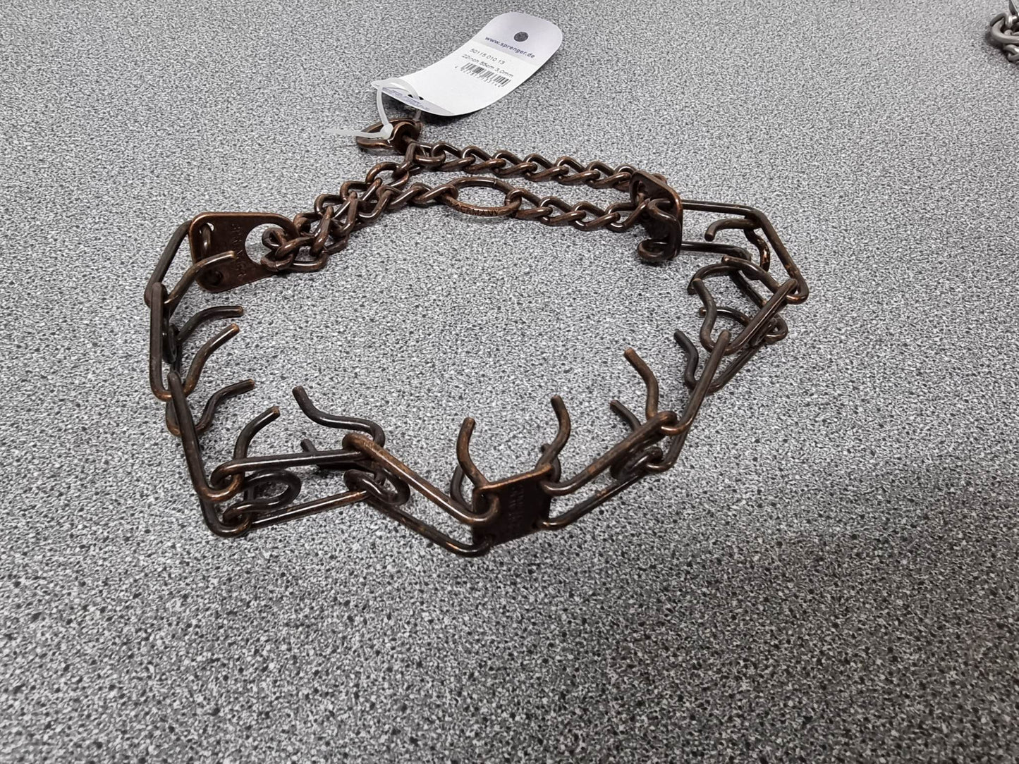 Pinch Collars chrome 3.0mm Antique Brown